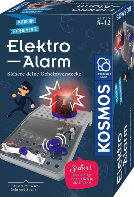 0-KOSMOS 658083 Elektro-Alarm, Sichere Geheimverstecke, Elektro-Bausatz