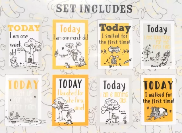 Disney Winnie The Pooh Tigger Milestone Cards Set of 8 Boxed Gift Baby Shower