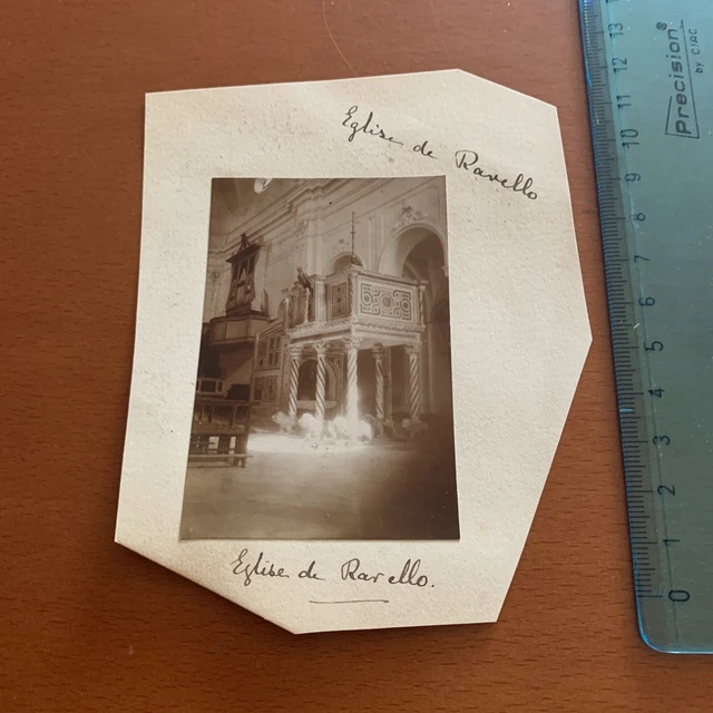RAVELLO NAPOLI    1900-1910 Foto Albumina originale  CHIESA