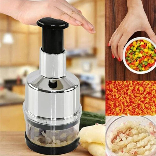 Onion Chopper Fruit Cutter Vegetable Food Processor Manual Hand Press Garlic