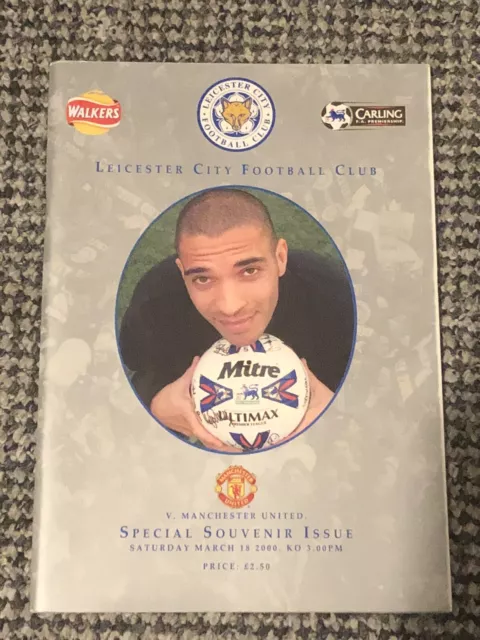 Leicester City v Manchester United - 1999/2000 -special souvenir issue programme