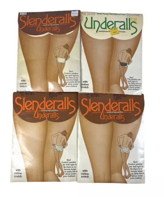 Slenderalls by Underalls Control Top Panties Suntan Queensize Style 330x NOS