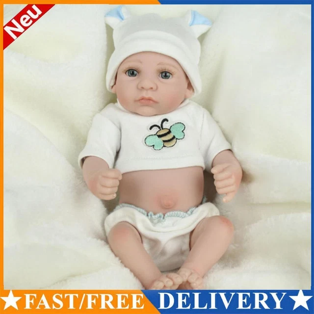 28cm Realistic Baby Doll 3D Skin Adorable Reborn Baby Doll Silicone Appease Toys
