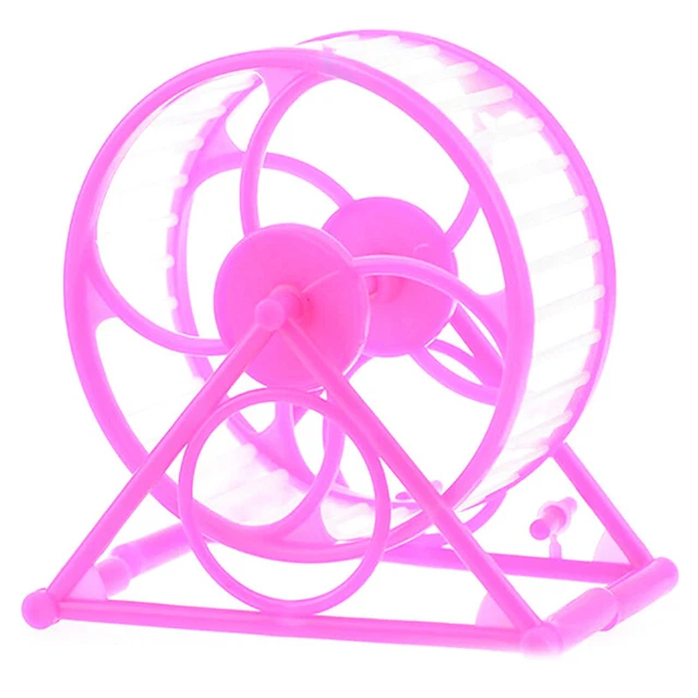 Wheel Running Exercise Scroll Silent Hamster Mouse Rat Gerbil Pet ToyB-*- EO