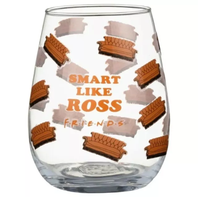 Friends TV Show Gin Stemless Wine Glass Cocktail Tumbler Gift Box