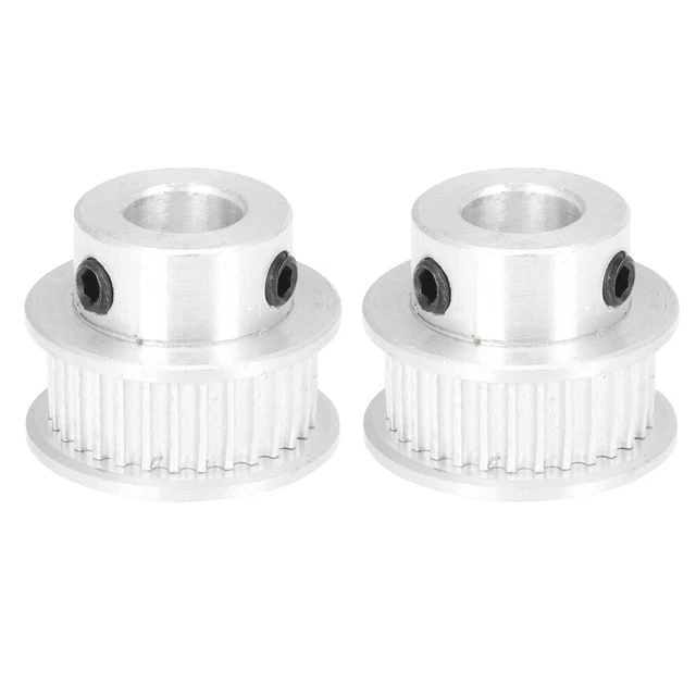 2 Pcs Printer Pulley Synchronous Bearing 3d Belt Milling Machine Wheel