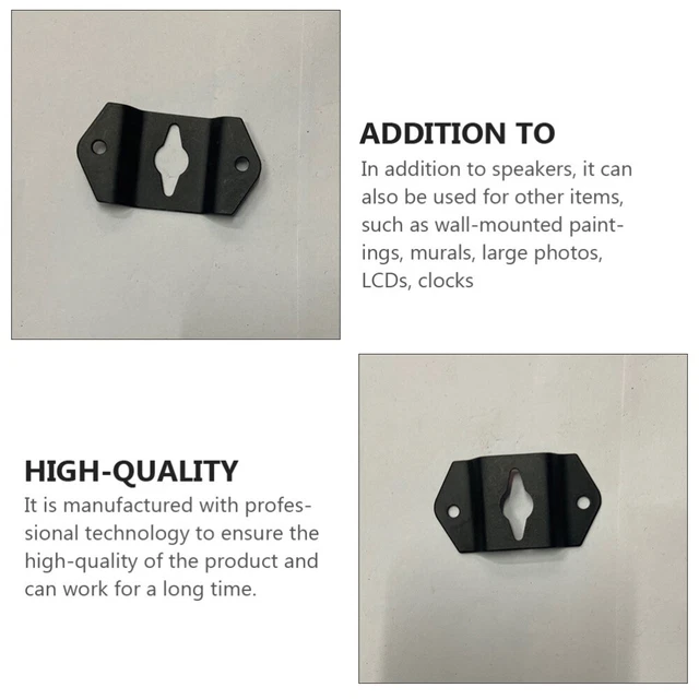 2 PCS AUDIO Speaker Hook Hanger Connector for Small Wall Hanging Plate