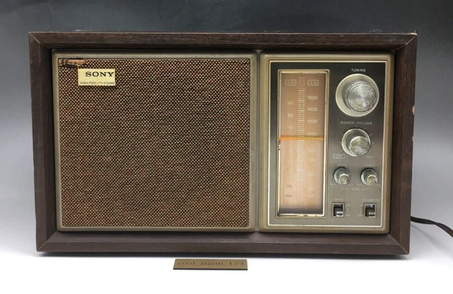 SONY RADIO AM FM ICF-9250 Walking Tested Vintage Showa Retro From