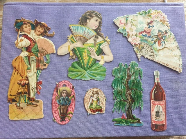 RARE CHROMOS DÉCOUPIS Images Anciens CHOCOLAT BESNIER Série Jeanne d