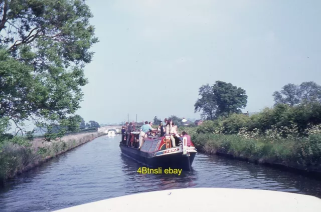 Original 35mm slide Narrowboat IONA unknown location circa late 1960's early 70s