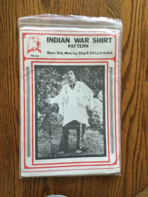 Native American Indian War Shirt Pattern S-XXL Eagle's View Sewing #60