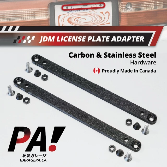 JDM to USDM License Plate Adapter Bracket Conversion Kit Japan