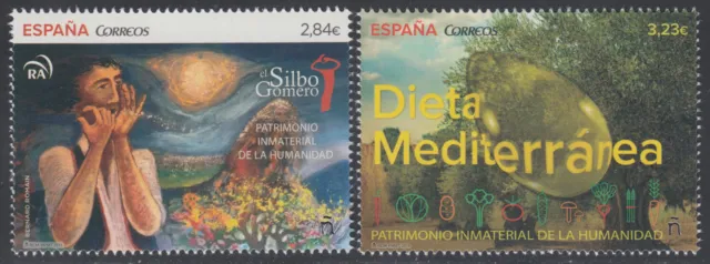 España Spain 4987/88 2015 Patrimonio Inmaterial de la Humanidad MNH