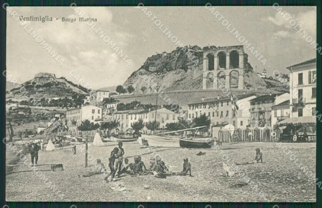 Imperia Ventimiglia Borgo Marina cartolina KV5656