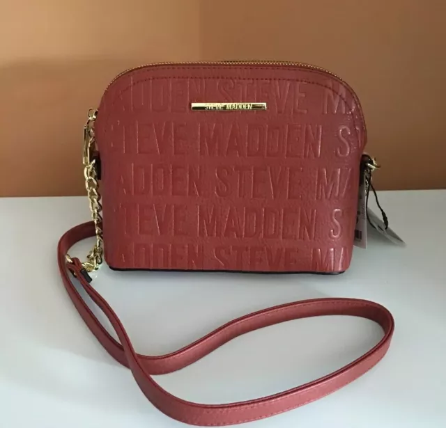 STEVE MADDEN Women’s Handbag ~B Maggie Mustard Dome Crossbody NWT~ RARE  FIND!