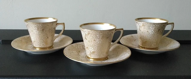 THREE EDWARDS & Brown Duchess China Coffee Cups & Saucers (Pattern 3389) c.  1930 21.00 - PicClick UK