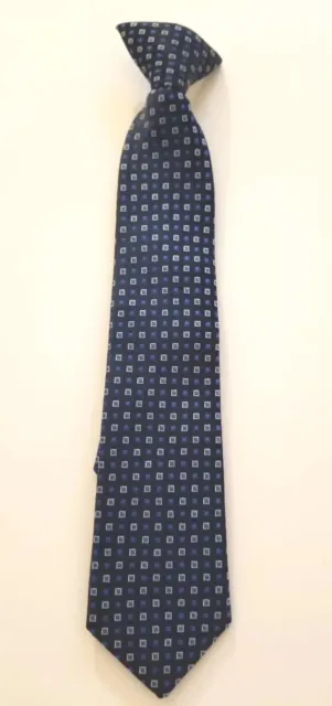 Cherokee Blue Pre-tied Clip On Necktie NWOT Boys Size S (6/7)