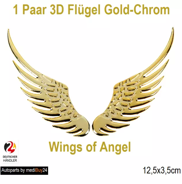 ENGEL FLÜGEL WINGS of Angel Full 3D Emblem Aufkleber Auto Sticker