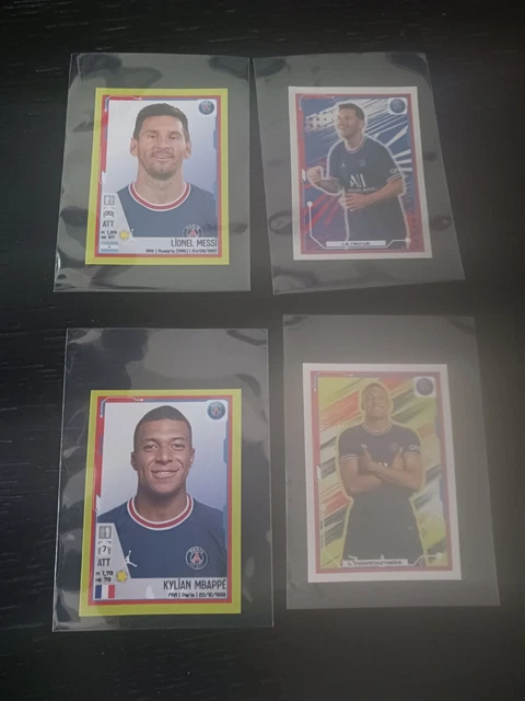 Messi and Mbappe FOOT 2022 Panini Stickers