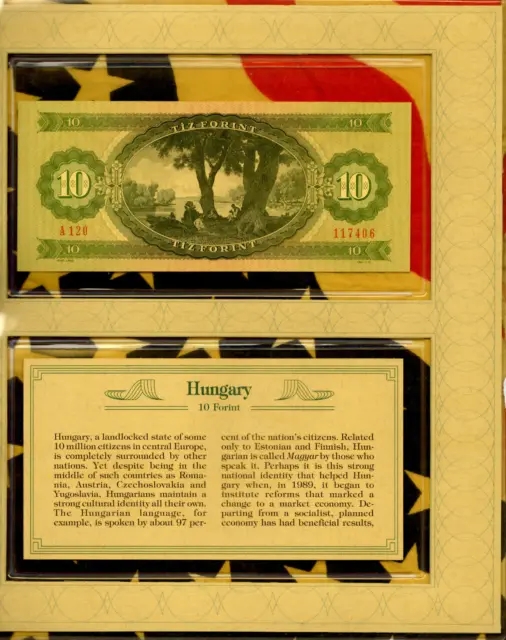 *Most Treasured Banknotes Hungary 10 Forint 1975 UNC P 168e