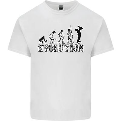 Father And Son Evolution Fathers Day Dad Mens Cotton T-Shirt Tee Top