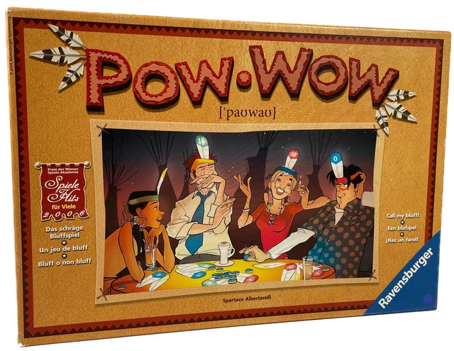 POW WOW - Das schräge Bluffspiel - Ravensburger Brettspiel GEPRÜFT + VOLLSTÄNDIG