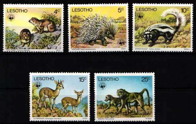 Lesotho 228-232 Mint Wildlife #NE957