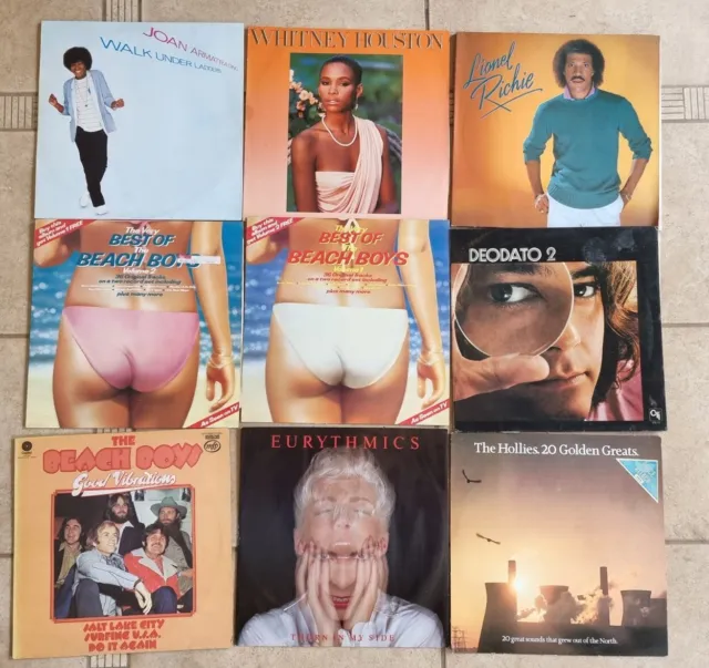 100 X Job Lot Vinyl Records Bundle 60's 70's 80's 90's Albums Singles *See Pics*