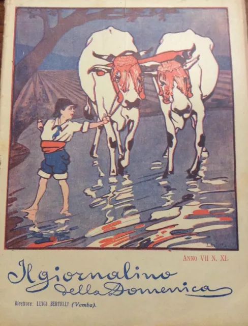 Giornalino della domenica 1909 illustrazione Sarda Mario De Murtas Sardegna 900