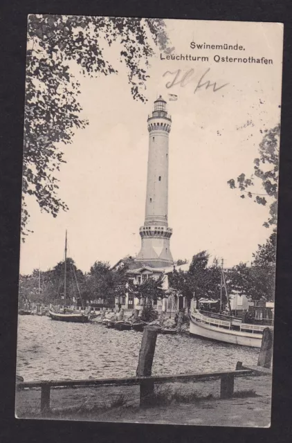 Swinemünde 1906 ? Leuchtturm Osternothafen