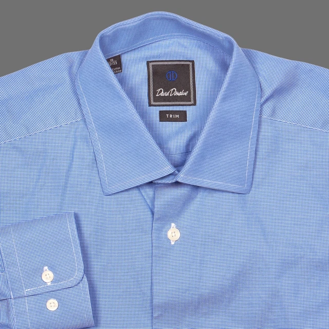 Chemise Vince Homme Bleue à Rayures - Coupe Ajustée, Manches Longues - Taille M, Neuve Avec étiquettes