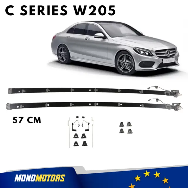 Sunroof Repair Kit for Mercedes C-Class W205 57cm Rails, Track, with Clips