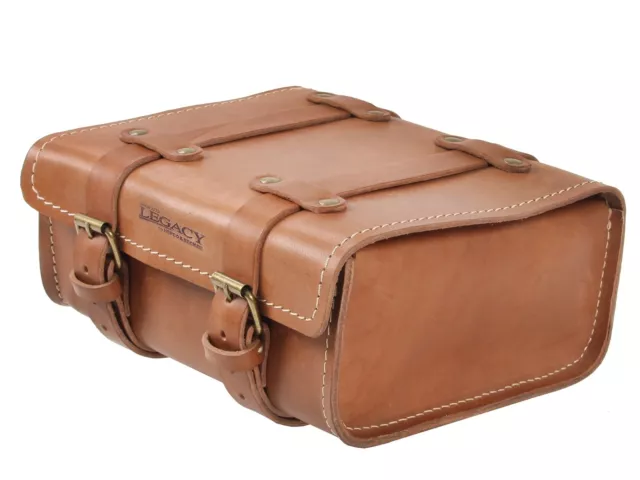 HEPCO AND BECKER Rear Bag Legacy Leather - Tan Brown TAIL BAG