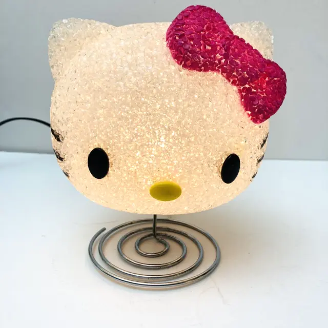 Lámpara de cabeza Sanrio Hello Kitty Eva 7" luz nocturna con nueva bombilla lámpara de dormitorio infantil