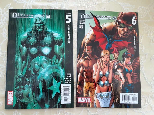 THE ULTIMATES 2 Comic Lot of 2, Vol. 1, No. 5 & 6, (Marvel 2005) VERY NICE!!