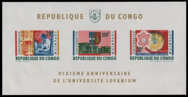 Kongo-Brazzaville 1964 - Mi-Nr. Block 3 ** - MNH - Universität