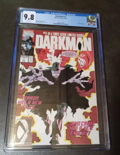 DARKMAN #1 CGC 9.8 NM/M 10/90 WHITE PAGES 1st app New Movie Coming w/ Sam Raimi