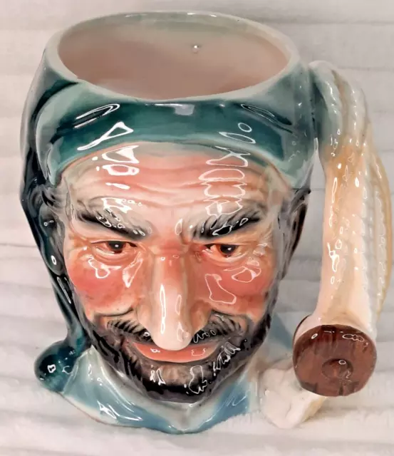 TOBY JUG Pirate Nautical Sailor Man With Rope Handle Ceramic Collectable Mug