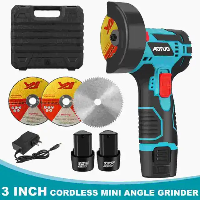 12V Amoladora Angular Inalambrica Electrica Con Bateria y Cargador En Oferta Kit