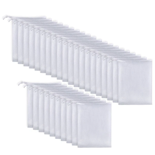 de savon Bouche de paquet Outil de nettoyage de lavage Filet moussant de savon