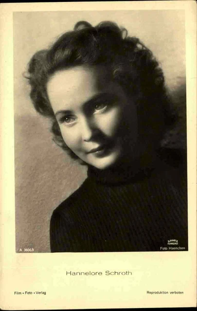 HANNELORE SCHROTH SCHAUSPIELERIN Schauspieler Postkarte Actor Postcard