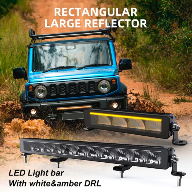 ECE-R10 LED Lightbar 22-52 Zoll Lichtbalken Arbeitsscheinwerfer Offroad Auto 12V 3