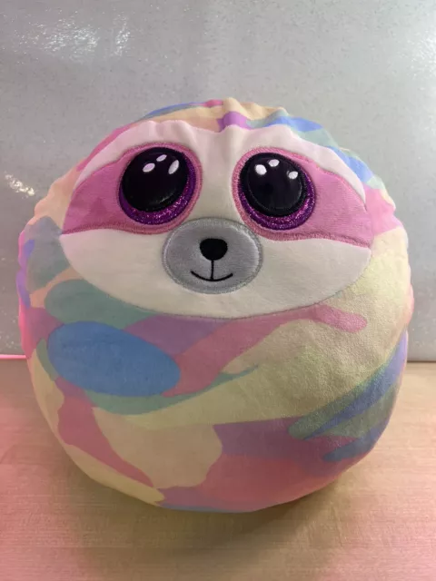 TY COOPER 10” SLOTH The Squish-A-Boos Collection Soft Toy Plush Cushion