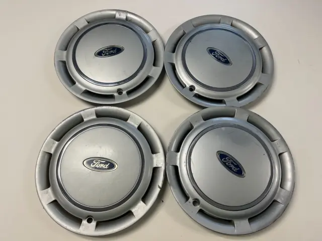 1986 Ford Mercury Taurus Sable Hubcap 15" Silver Blue Ford Oval Used LOT OF 4