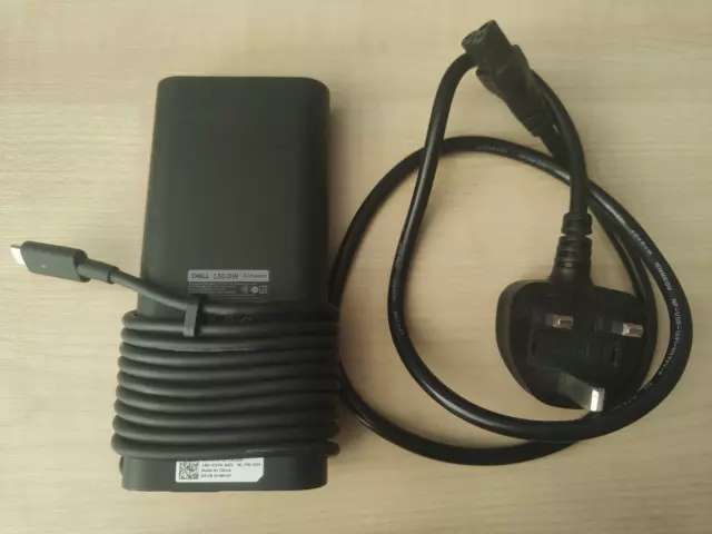 Genuine Dell Laptop Adapter 130W USB-C Type Power Supply Charger