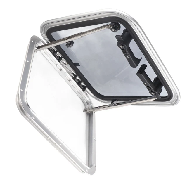 BOAT PORTHOLE 410X410MM Boat Ventilation Window Square Push Out Deck £ ...