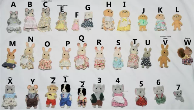 Calico Critters Sylvanian Families Epoch PICK&CHOOSE animal cat dog elephant