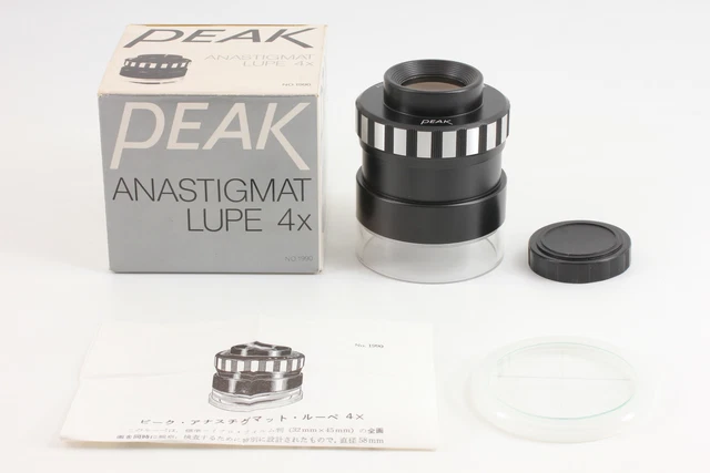 [MINT in BOX] Peak Anastigmat Lupe Loupe 4X Magnifier From JAPAN