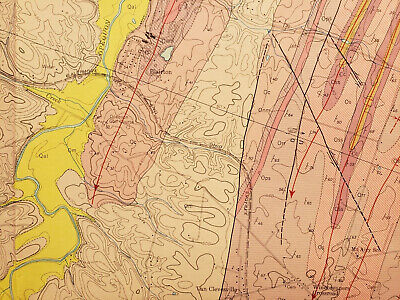 Original Vintage 1964 Geologic Map of Martinsburg Quadrangle West Virginia 6