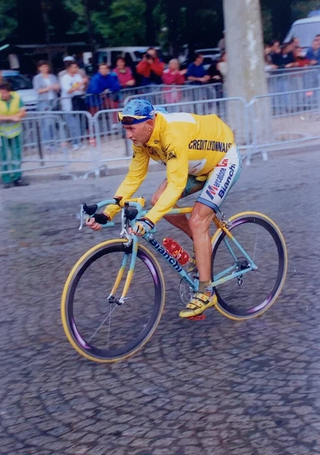Vintage Press Photo, 1998, Tour De France.. Pantani Triumphs print